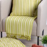 Plaid Sainte - maxime, anis l.130 x L.150 cm
