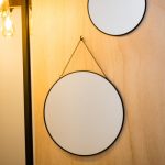 Assortiment de 3 miroirs ronds Métal, D 20 cm, D 25 cm et D 30 cm
