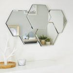Miroir Design hexa silver, miroir