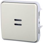 Poussoir étanche à voyant, lumineux Plexo, LEGRAND