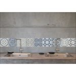 Sticker carrelage mural Carreaux Coimbra 10 cm x 10 cm