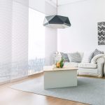 Panneau japonais Structure, blanc, H.250 x l.50 cm