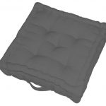 Coussin de sol Newelema INSPIRE Elema, gris anthracite l.40 x H.10 cm