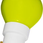 Ampoule LED ronde B22 0.5W jaune