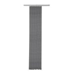 5 lamelles verticales orientables Juno, gris foncé, l.40 x H.260 cm