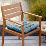 Assise futon de jardin Douala JARDIN PRIVE, bleu l.46 cm