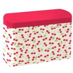 Sticker adhésif tissu CERISETTE rouge 21 cm x 29.7 cm