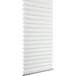 Store plissé Mini polyester, blanc, l.52 x H.150 cm