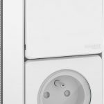 Interrupteur va-et-vient+prise étanche Mureva style blanc SCHNEIDER ELECTRIC