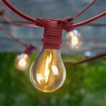 Guirlande extérieure LED intégrée 10 ampoules blanc chaud 350Lm rose NEWGARDEN