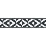 Galon, vinyle expansé adhésive Bk géo, l.3.5 cm x L.10 m, noir