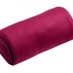 Plaid Harmonie, prune l.180 x H.240 cm