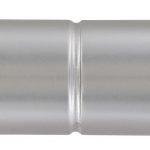 Lot de 2 embouts Cylindre IB+, argent chrome, pour barre à rideau Diam.25 mm