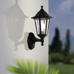 Applique à détection extérieure E27 max 60W noir Duanera EGLO