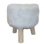 Pouf d'assise de chaise ou de fauteuil, blanc l.30 x H.35 cm