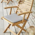 Coussin d'assise de chaise ou de fauteuil Feria, taupe l.38 x H.3 cm