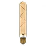 Ampoule décorative à filament led ambré tube E27 300Lm=28W blanc chaud, LEXMAN