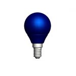 Ampoule sphérique LED 2.5W = 250Lm E14, bleue, LEXMAN