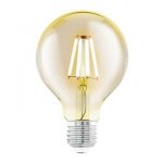 Ampoule décorative led ambré Globe 80 mm E27 330 Lm = 40 W, EGLO