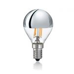 Ampoule sphérique LED tête miroir 4W = 450Lm (équiv 37W) E14 2700K EGLO