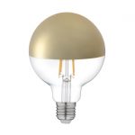 Ampoule décorative led or Globe 95 mm E27 600 Lm = 5.5 W blanc chaud, LEXMAN