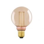 Ampoule décorative led ambré Globe 80 mm E27 200 Lm = 40 W blanc chaud, EGLO