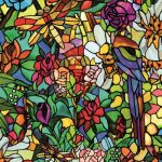 Adhésif pour vitre Glass Tulia, multicolore, 15 m x 0.45 m