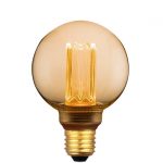 Ampoule décorative led à filament ambré Globe 31.5 mm E27 200 Lm =