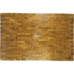 Tapis de bain l.50 x L.80 cm marron, Domino SENSEA