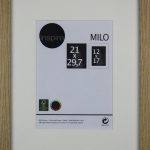 Cadre Milo, l.21 x H.29.7 cm, chêne