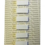 Lot de 7 magnets Classic rectangle, blanc l.8.9 x H.17.8 cm