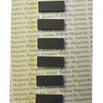 Lot de 7 magnets Classic rectangle, noir l.8.9 x H.17.8 cm