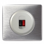 Legrand Céliane - Prise Haut -Parleur simple - Ensemble Aluminium complet