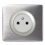 Legrand Céliane - Prise 2P+T Surface Affleurante - Ensemble Aluminium complet à Griffes