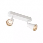 Plafonnier Orientable SLV AVO Pour 2 Ampoules LED GU10 Blanc