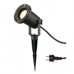 Projecteur extérieur sur Piquet Pour Ampoule LED GU10 SLV NAUTILUS SPIKE XL IP65 Noir