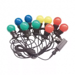 GUIRLANDE guinguette 10 mètres avec 20 ampoules LED RGBY 0,5 W V-TAC VT-71020