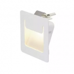 Applique Murale Intérieure LED Encastrable SLV DOWNUNDER PUR 3,6W Carrée Blanche