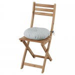 Chaise, extérieur, pliable teinté brun clair/Klösan bleu