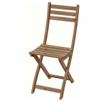 Chaise, extérieur, pliable teinté brun clair