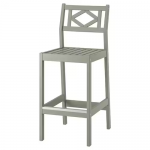 Chaise de bar, extérieur, gris