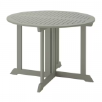Table, extérieur, gris, 108 cm