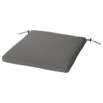 Housse pour coussin de chaise, extérieur gris foncé, 50x50 cm