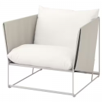 Fauteuil, extérieur, beige/beige