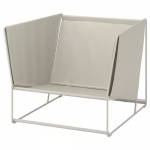 Fauteuil, extérieur, beige