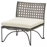 Fauteuil, extérieur, gris foncé/Kuddarna beige, 65x73x71 cm