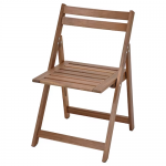 Chaise, extérieur, pliable/teinté brun clair