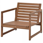 Chaise longue, extérieur, teinté brun clair