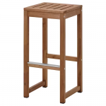 Tabouret de bar, extérieur, teinté brun clair