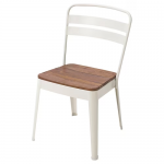 Chaise, extérieur, intérieur/extérieur beige/acacia